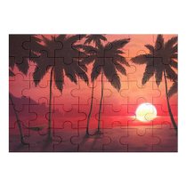 yanfind Picture Puzzle Sunset Tropical Trees Silhouette Dawn Warm Family Game Intellectual Educational Game Jigsaw Puzzle Toy Set