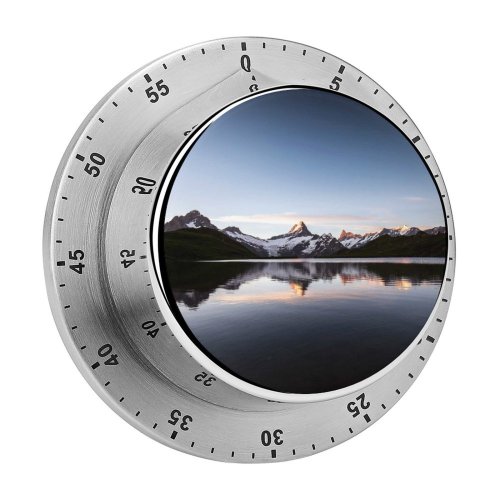 yanfind Timer Gerard Sunrise Morning Bachalpsee Lake Reflections Switzerland 60 Minutes Mechanical Visual Timer