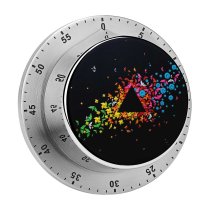 yanfind Timer Abstract Dark Art Origami Panoply  Geometrical Multicolor Colorful Crafts 60 Minutes Mechanical Visual Timer
