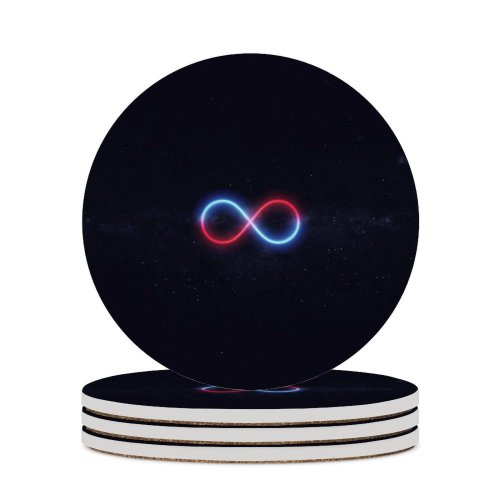 yanfind Ceramic Coasters (round) Black Dark Infinity  Night Sky Dark Illuminated Glowing Family Game Intellectual Educational Game Jigsaw Puzzle Toy Set