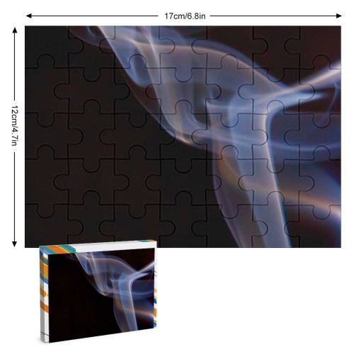 yanfind Picture Puzzle Abstract  Aroma Art Curve Dynamic Elegant Flow form Incense Magic Motion#373 Family Game Intellectual Educational Game Jigsaw Puzzle Toy Set