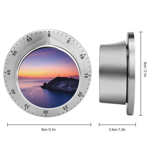 yanfind Timer Quang Nguyen Lighthouse Sunset Dusk  Seascape Scenic Ocean 60 Minutes Mechanical Visual Timer