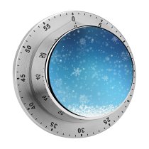 yanfind Timer Snow Snowing Snowflake Christmas Year Winter 60 Minutes Mechanical Visual Timer