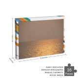 yanfind Picture Puzzle Sunset Daylight Evening Sea  Gold  Sky Horizon Atmospheric Calm Ocean Family Game Intellectual Educational Game Jigsaw Puzzle Toy Set