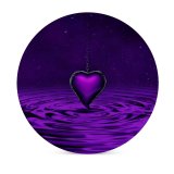yanfind Ceramic Coasters (round) Dorothe Love Purple Heart   Chain Family Game Intellectual Educational Game Jigsaw Puzzle Toy Set