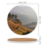 yanfind Ceramic Coasters (round) Fir Images Cliff Wallpapers Plant  Outdoors Tree Scenery Abies Snowdon Road Family Game Intellectual Educational Game Jigsaw Puzzle Toy Set
