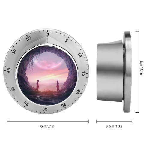 yanfind Timer Beeple Love Couple Romantic Cave Digital Art 60 Minutes Mechanical Visual Timer