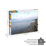 yanfind Picture Puzzle Coastline Hour Summer Tropical Horizon Time Relaxation Sea Tranquil Landscape Beach Dramatic Family Game Intellectual Educational Game Jigsaw Puzzle Toy Set