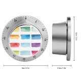 yanfind Timer Watercolor Plant Stroke Purple Craft Vibrant Turquoise Gradient Splattered Paints Space Grunge 60 Minutes Mechanical Visual Timer