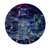 yanfind Ceramic Coasters (round) Otto Berkeley London City Cityscape Night Lights Skyscrapers  Gherkin Heron Family Game Intellectual Educational Game Jigsaw Puzzle Toy Set