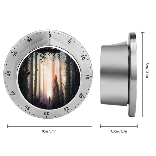 yanfind Timer Thiago Garcia Fantasy Girl Alone Forest Mystic Surreal Portal Dream 60 Minutes Mechanical Visual Timer
