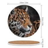 yanfind Ceramic Coasters (round) Mike Van Den Bos Leopard Wildlife Jaguar Closeup ARTIS Amsterdam Netherlands Family Game Intellectual Educational Game Jigsaw Puzzle Toy Set
