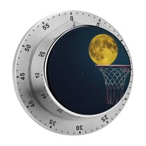 yanfind Timer Anja Black Dark  Basketball Ring Night Sky Dark 60 Minutes Mechanical Visual Timer