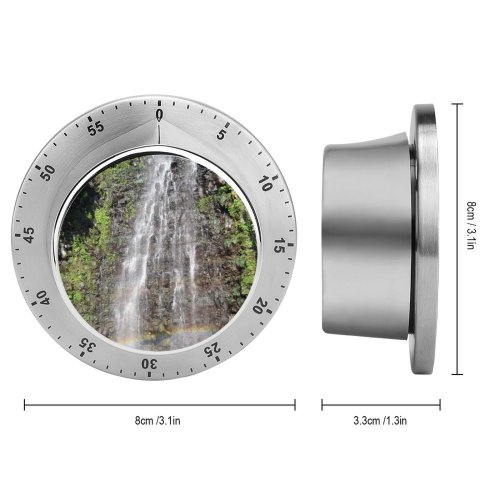 yanfind Timer Waterfall Rainbow River Trees Fall Foliage Rocks Abstract Clean Concept Cool Drops# 60 Minutes Mechanical Visual Timer
