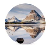 yanfind Ceramic Coasters (round) Sven Muller Lake Mountains Landscape Family Game Intellectual Educational Game Jigsaw Puzzle Toy Set