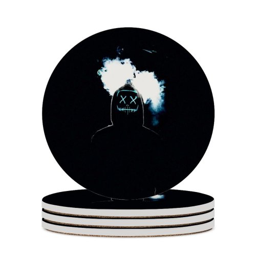 yanfind Ceramic Coasters (round) Sebastiaan Stam Black Dark LED AMOLED Anonymous Family Game Intellectual Educational Game Jigsaw Puzzle Toy Set