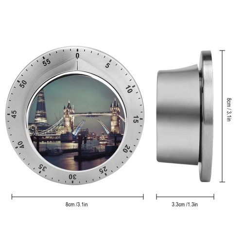 yanfind Timer   London United  Cityscape City Lights Night Time Skyscrapers Landmark 60 Minutes Mechanical Visual Timer