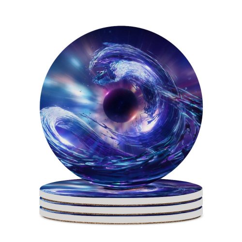 yanfind Ceramic Coasters (round) Stu Ballinger Abstract Space  CGI Nebula Space Phenomena Family Game Intellectual Educational Game Jigsaw Puzzle Toy Set