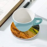 yanfind Ceramic Coasters (round) Trey Ratcliff  Course Landscape Mountains Lake Par Scenery Family Game Intellectual Educational Game Jigsaw Puzzle Toy Set