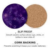 yanfind Ceramic Coasters (round) Tomislav Jakupec Abstract Bubbles Bokeh Purple Blurred Family Game Intellectual Educational Game Jigsaw Puzzle Toy Set
