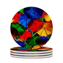 yanfind Ceramic Coasters (round) Otto Berkeley Umbrellas Colorful Multicolor Artistique Overhead Vibrant Family Game Intellectual Educational Game Jigsaw Puzzle Toy Set