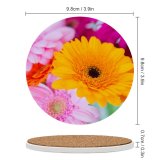 yanfind Ceramic Coasters (round) Skitterphoto Flowers Gerbera Daisy Flower Closeup Macro Blurred Selective Focus Vibrant Colorful Family Game Intellectual Educational Game Jigsaw Puzzle Toy Set