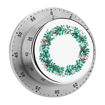 yanfind Timer Design Twig  Leaf  Paints Tree Freshness Branch Watercolor Abstract Wreath 60 Minutes Mechanical Visual Timer