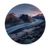 yanfind Ceramic Coasters (round) Bettmerhorn Mountains Snow Winter Bernese Alps Landscape Scenic  Sunrise Dawn Family Game Intellectual Educational Game Jigsaw Puzzle Toy Set