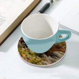 yanfind Ceramic Coasters (round) Relaxing Images  Go Frog Toad Grumpy Public Lizard Wildlife Reptile Away Family Game Intellectual Educational Game Jigsaw Puzzle Toy Set