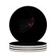 yanfind Ceramic Coasters (round) Abstract Dark Galaxy Note Bubble Android Family Game Intellectual Educational Game Jigsaw Puzzle Toy Set