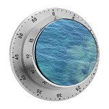 yanfind Timer Texture Natural Beach Sea France Aqua Turquoise Azure Ocean Wave Wind 60 Minutes Mechanical Visual Timer