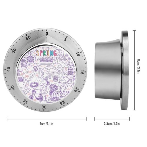 yanfind Timer Drawn Romantic May Cage Hot Wreath Boots Simple Art Eggs Bird Cat 60 Minutes Mechanical Visual Timer