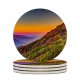yanfind Ceramic Coasters (round) Sasha Freemind Sequoia National Park California United States Trees Colorful Sky Purple Family Game Intellectual Educational Game Jigsaw Puzzle Toy Set