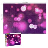 yanfind Picture Puzzle Abstract Bokeh Purple Sparkles Family Game Intellectual Educational Game Jigsaw Puzzle Toy Set