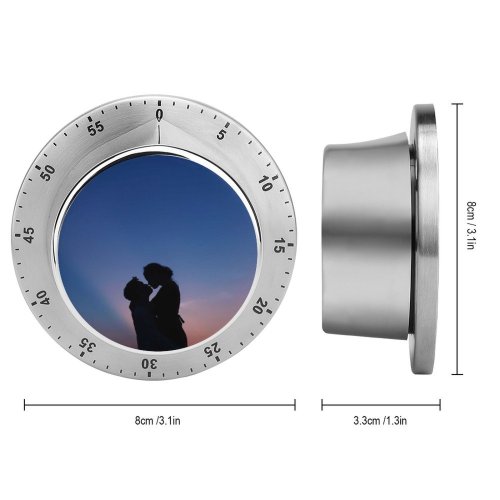 yanfind Timer Love Couple Silhouette First Kiss Romantic Sunset 60 Minutes Mechanical Visual Timer