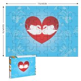 yanfind Picture Puzzle Design Heart Swans Cool Love Family Game Intellectual Educational Game Jigsaw Puzzle Toy Set
