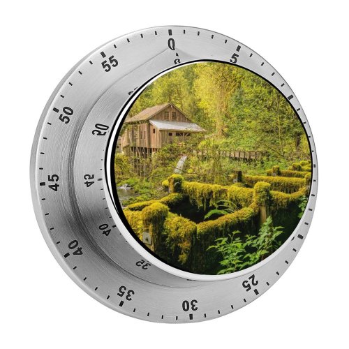 yanfind Timer Wasim Nazareth Cedar Creek Grist Mill Woodland Washington State Forest Landscape Trees 60 Minutes Mechanical Visual Timer