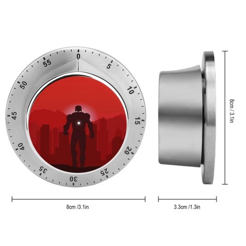 yanfind Timer Shivay Patidar Graphics CGI Minimal Iron Art Marvel Superheroes 60 Minutes Mechanical Visual Timer