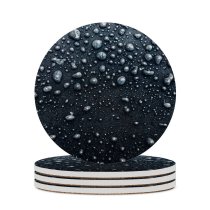 yanfind Ceramic Coasters (round) Dark Droplets Frozen Tarmac  Drops Bubbles Family Game Intellectual Educational Game Jigsaw Puzzle Toy Set