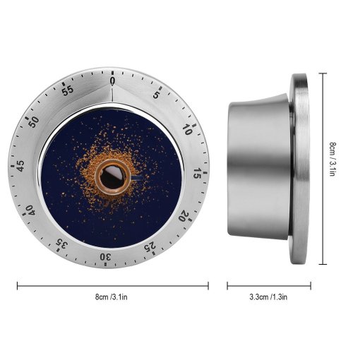 yanfind Timer Robert Shunev Coffee Cup Instant Ceramic Mug Top 60 Minutes Mechanical Visual Timer