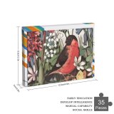 yanfind Picture Puzzle Bird Retro Old Fashioned Archival Flower Century Lithograph Wildflower Victorian Wildlife Meadow Family Game Intellectual Educational Game Jigsaw Puzzle Toy Set