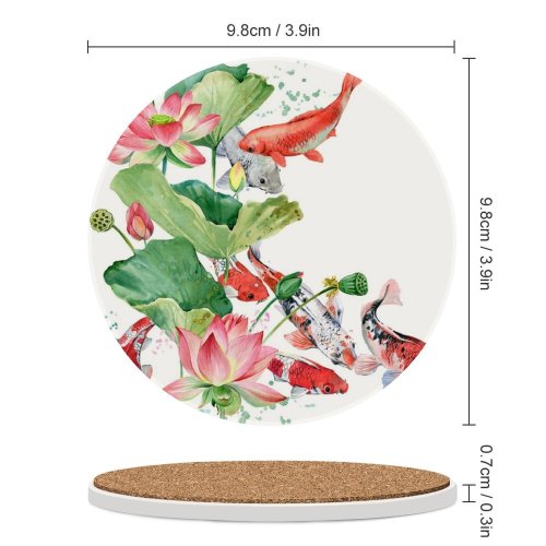 yanfind Ceramic Coasters (round) Glamour Fashion Young Face Lady Model Art Dress Stylish Fur Accessory Boa Family Game Intellectual Educational Game Jigsaw Puzzle Toy Set