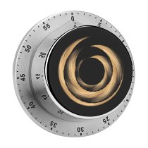 yanfind Timer Motion Studio Classical  Stroke Spiral Digital Abundance Bronze Retro Gold Curled 60 Minutes Mechanical Visual Timer