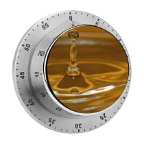 yanfind Timer Waterdrops Macro Droplets Colour Drop Liquid Fluid Still 60 Minutes Mechanical Visual Timer