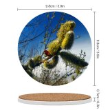 yanfind Ceramic Coasters (round) Spring Soft Natural Plant Bloom  Vegetable Petal Petals Twig Tree Fluffy Family Game Intellectual Educational Game Jigsaw Puzzle Toy Set