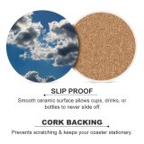 yanfind Ceramic Coasters (round) Summer Clouds Grey Sky Desktop Cloud Daytime Cumulus Atmosphere Meteorological Sunlight Azure Family Game Intellectual Educational Game Jigsaw Puzzle Toy Set