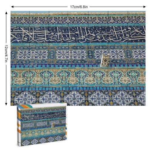 yanfind Picture Puzzle Rock Dome Golden Mosk Islam Holy Place Mount Sanctuary Conflict Turquoise Design Family Game Intellectual Educational Game Jigsaw Puzzle Toy Set