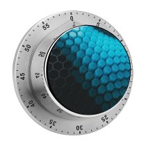 yanfind Timer Dante Metaphor Abstract Hexagons Patterns Cyan Blocks 60 Minutes Mechanical Visual Timer
