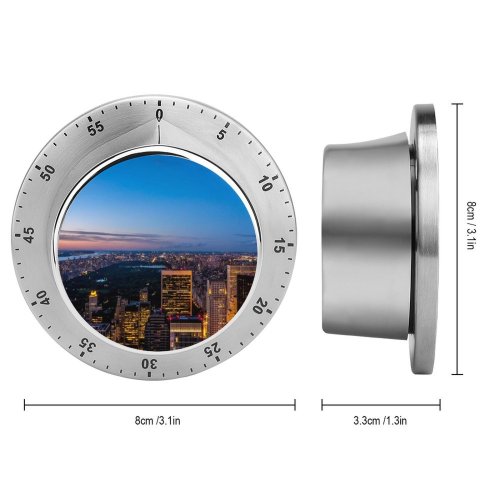 yanfind Timer York City Cityscape City Lights Skyscrapers Sky Dusk Horizon 60 Minutes Mechanical Visual Timer