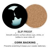 yanfind Ceramic Coasters (round) Dark Love Couple Silhouette Together Romantic Family Game Intellectual Educational Game Jigsaw Puzzle Toy Set